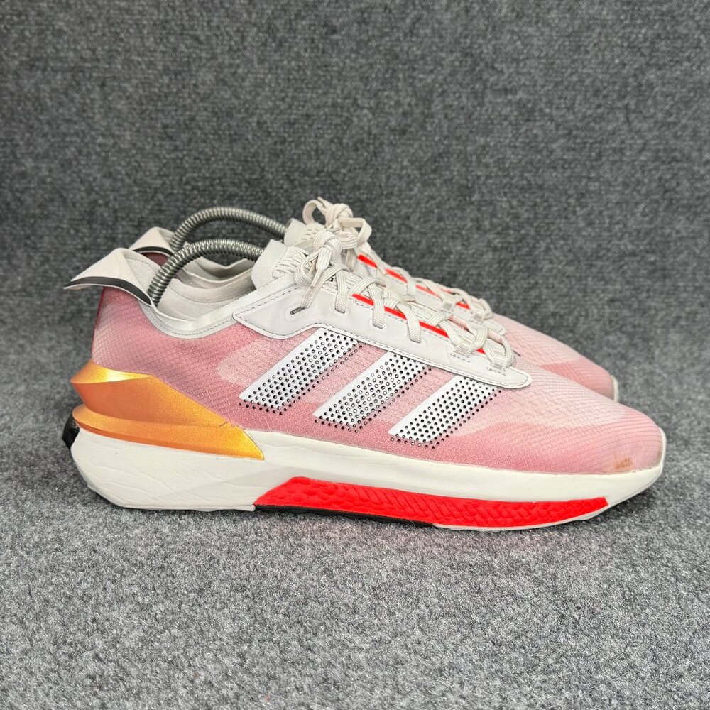 Adidas Avryn Running Shoes Men's 12 Grey Solar Red Athletic Boost Run Training‎